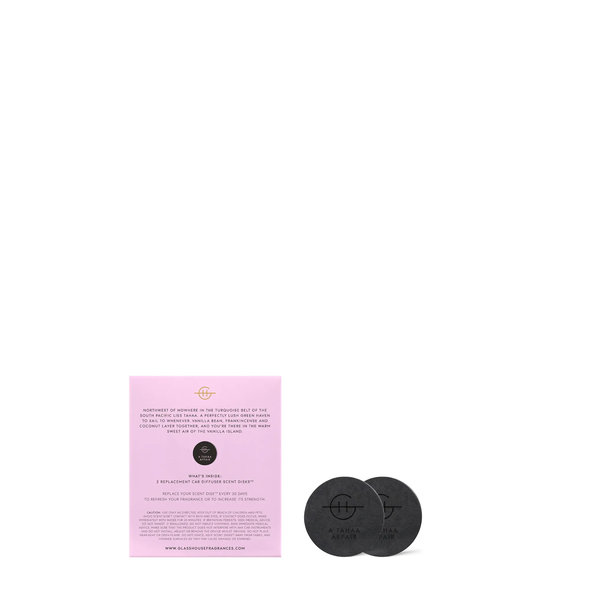 2 x Replacement A Tahaa Affair Car Diffuser Scent Disks