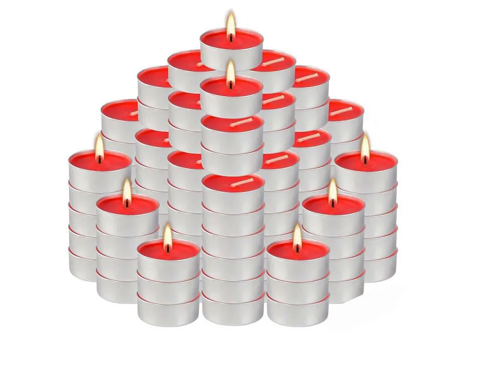 30 Pcs Strawberry Tealight Candles, Aromatherapy Scented 2.5 hrs Burn Freshener