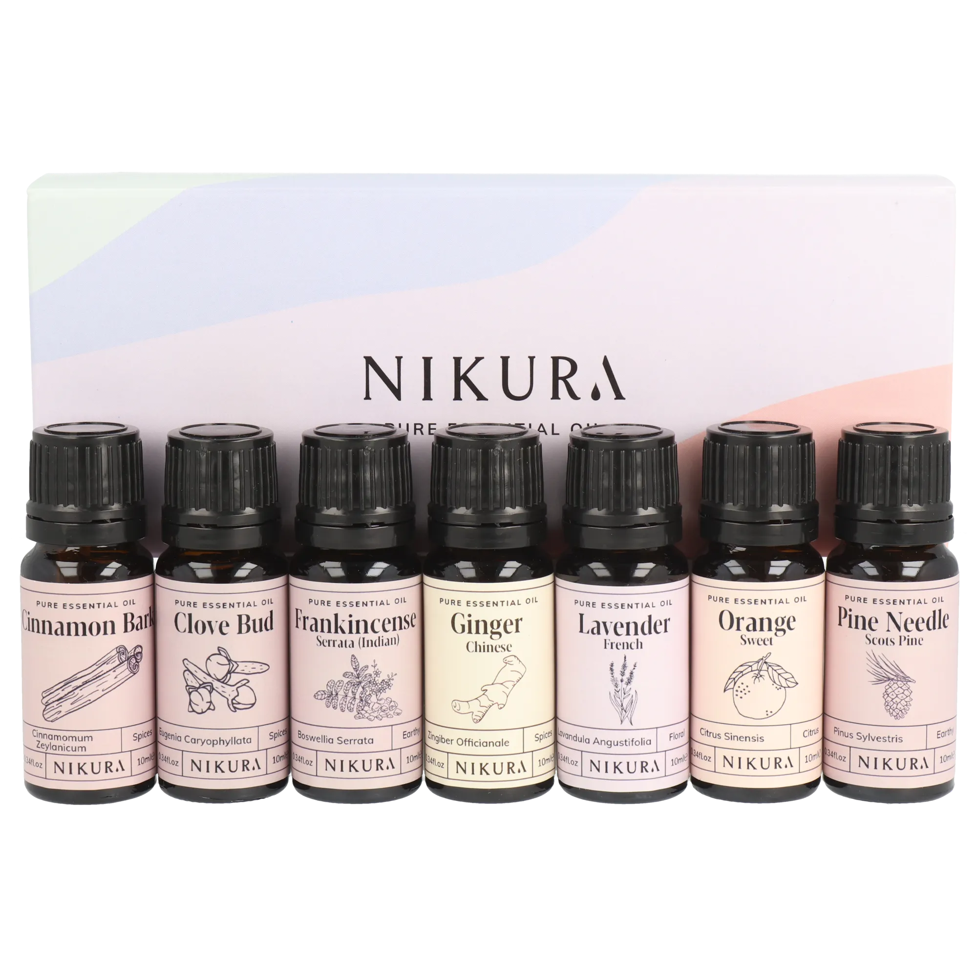 7 x 10ml | Winter Collection Essential Oil Gift Set