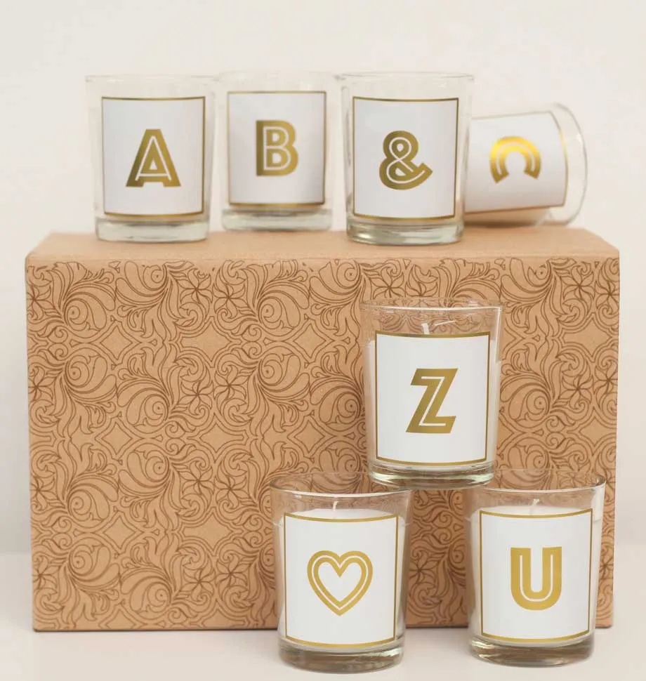 Alphabet Votive Candle - Letter K