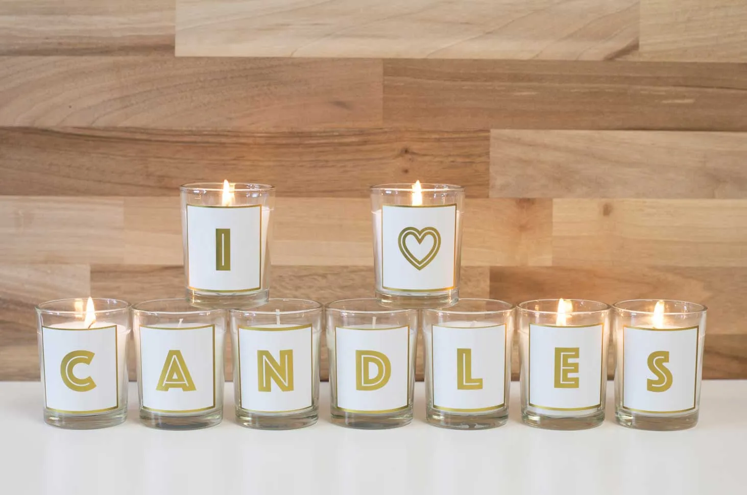 Alphabet Votive Candle - Letter K