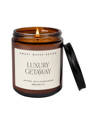 Amber Jar Soy Candle - Luxury Getaway