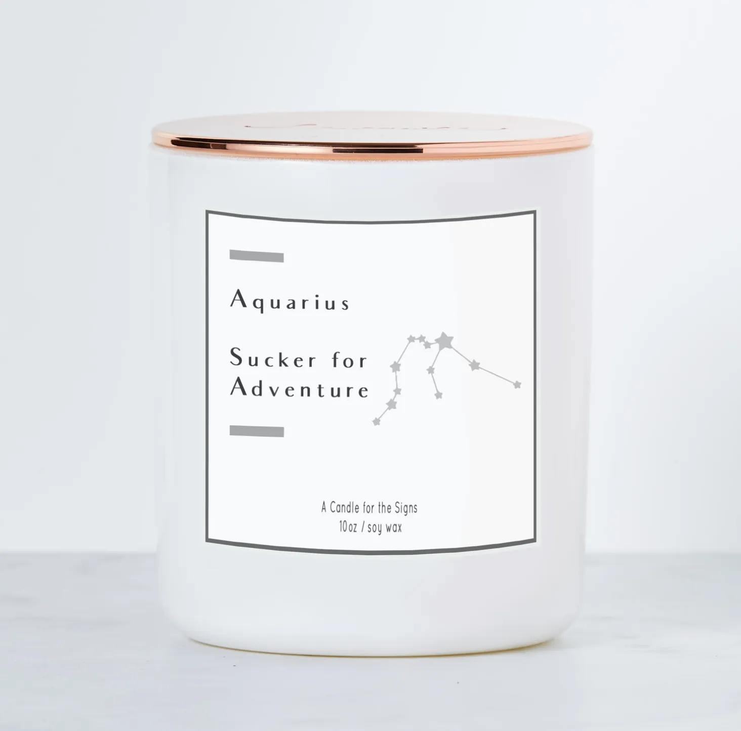 Aquarius Sucker for Adventure Candle