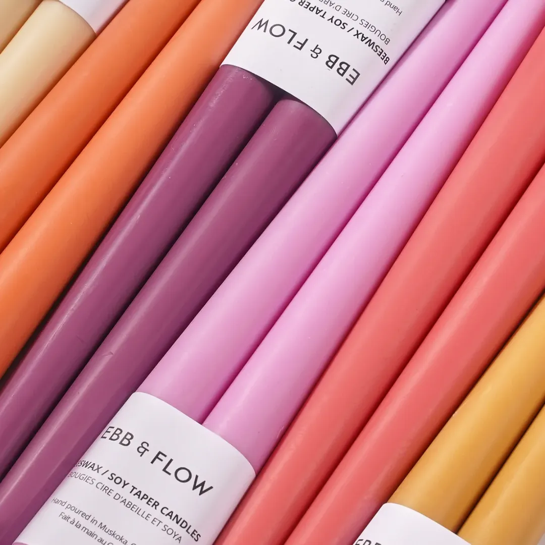 Beeswax/Soy Taper Candles | Set of 6