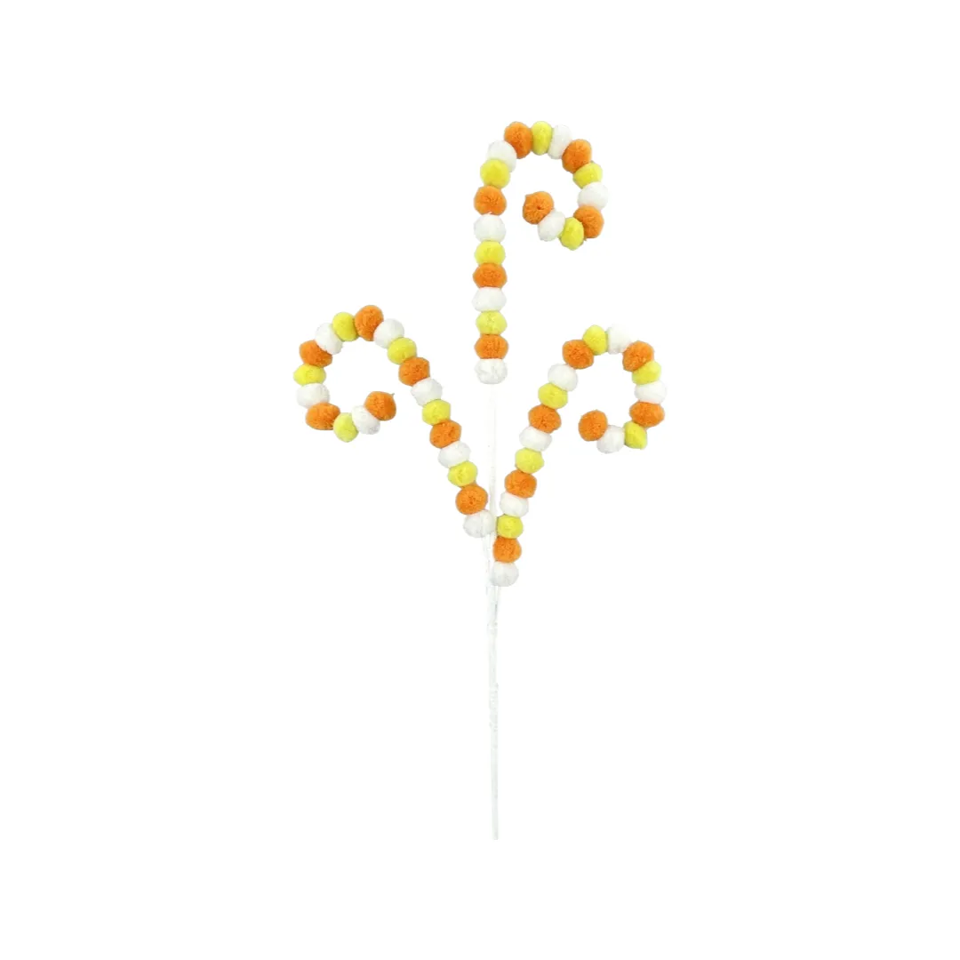 Candy Corn Felt Ball Spray