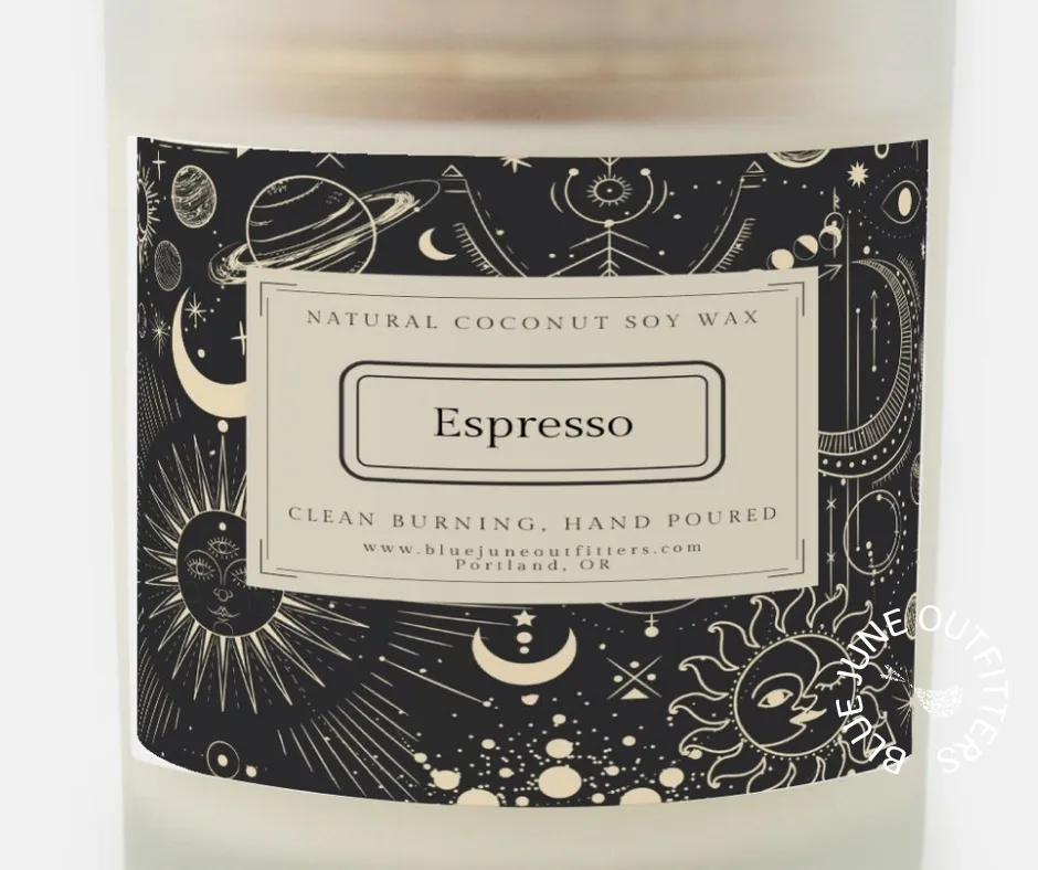 Celestial Candle | Espresso Scented Wood Wick Candle