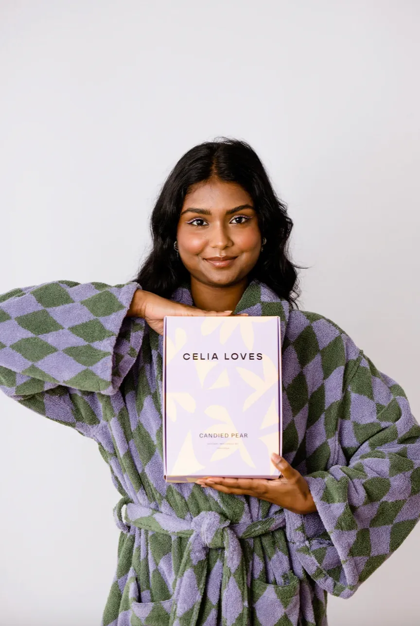 Celia Loves - Diffuser & Mini Soy Candle Duo Set (Candied Pear)
