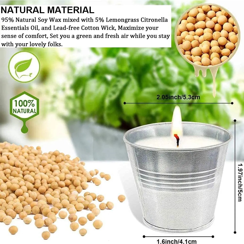 Citronella Candles Outdoor, SWCAMILA 12 Pack 2OZ