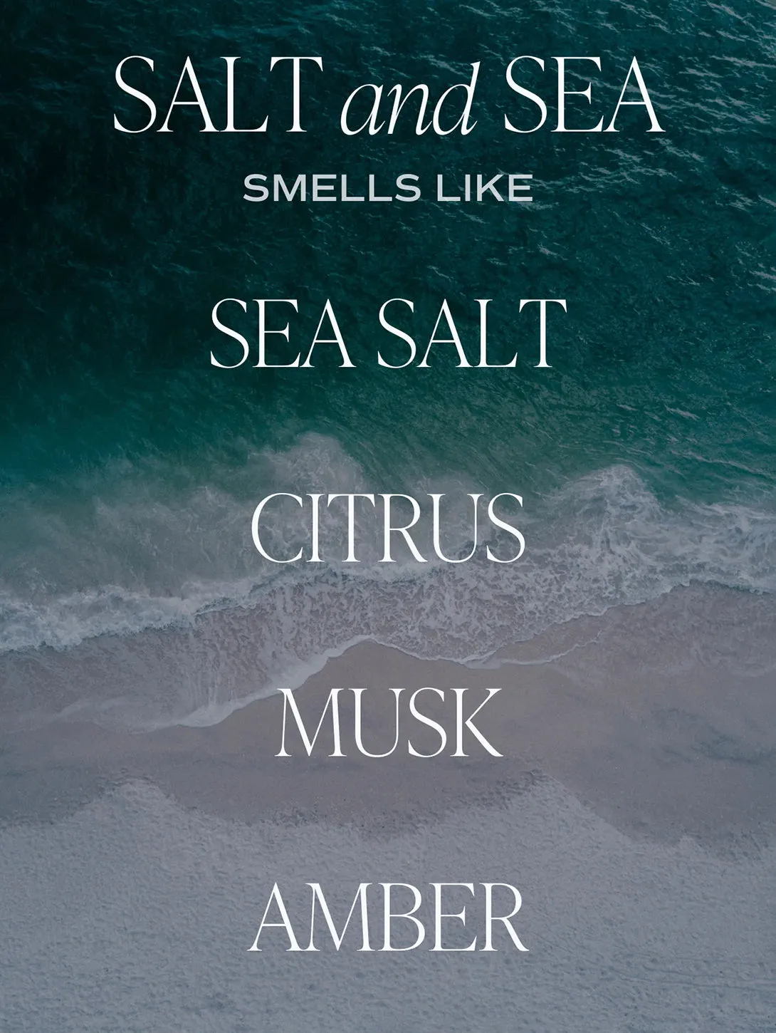 Clear Jar Soy Candle - Salt and Sea