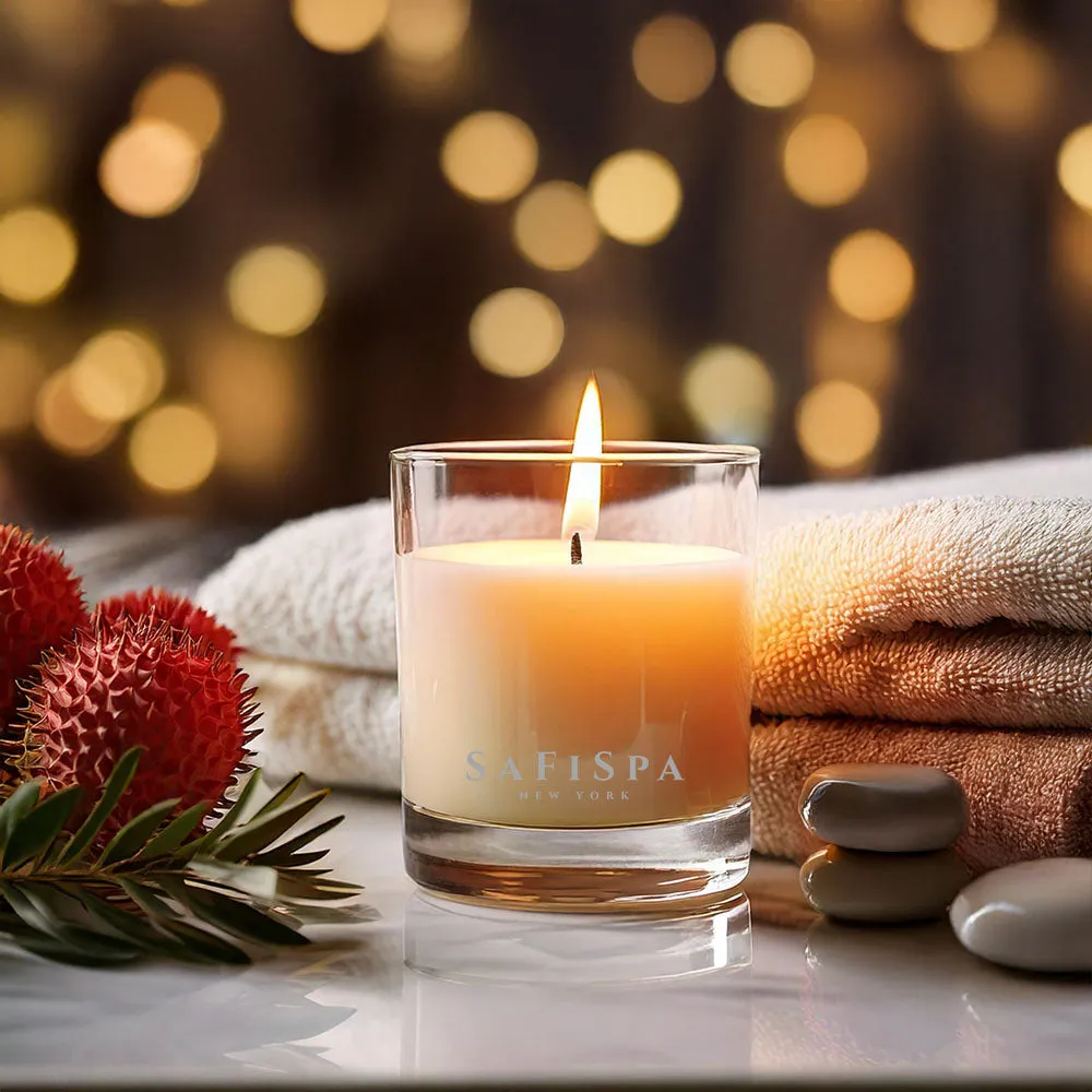 Fresh Lychee & White Tea Soy Candle | SaFiSpa NY