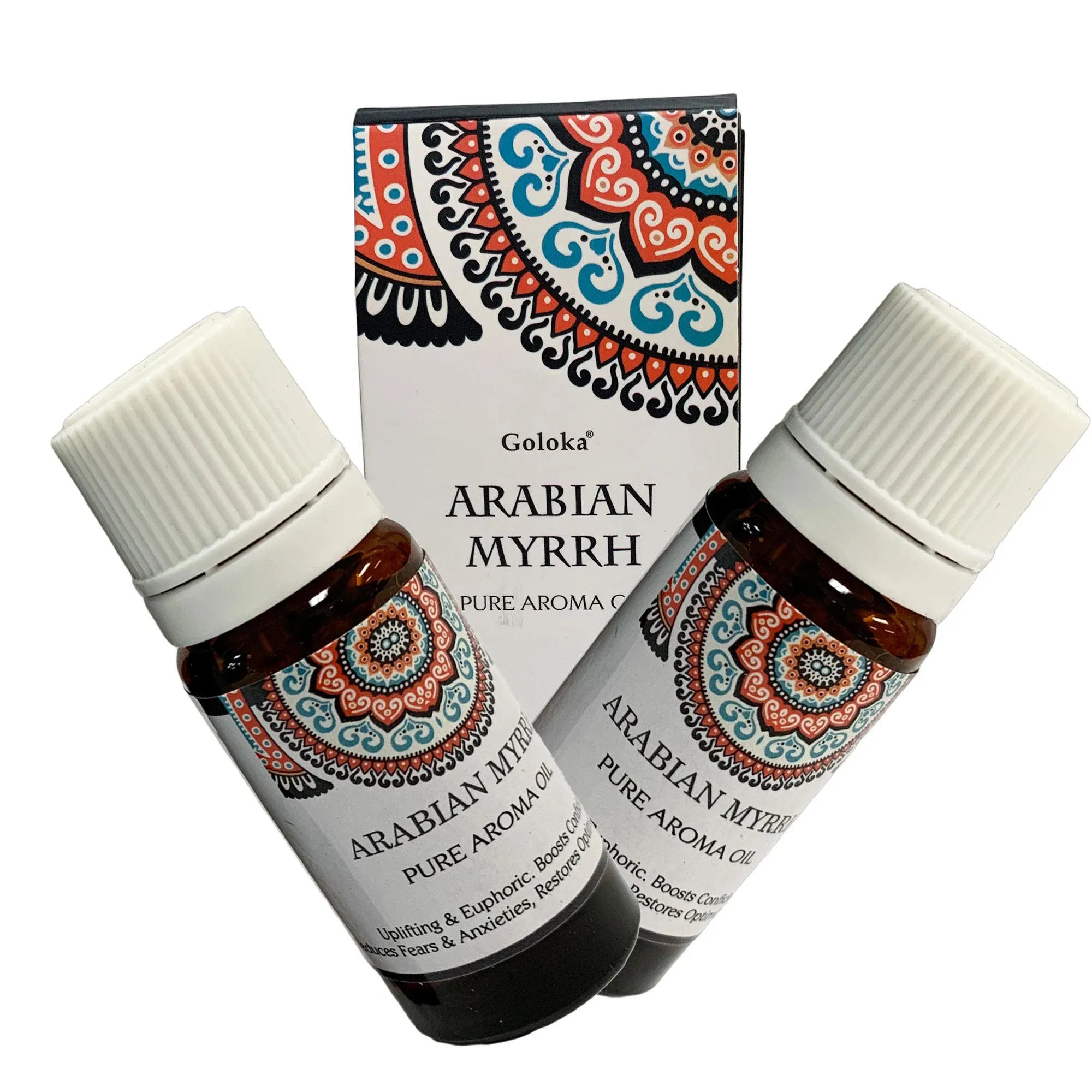 Goloka Fragrance Oil , Frank Incense, Jasmine, Sandalwood, Citronella, Sage, and Myrrh (10ML) SET OF 2 BOTTLES