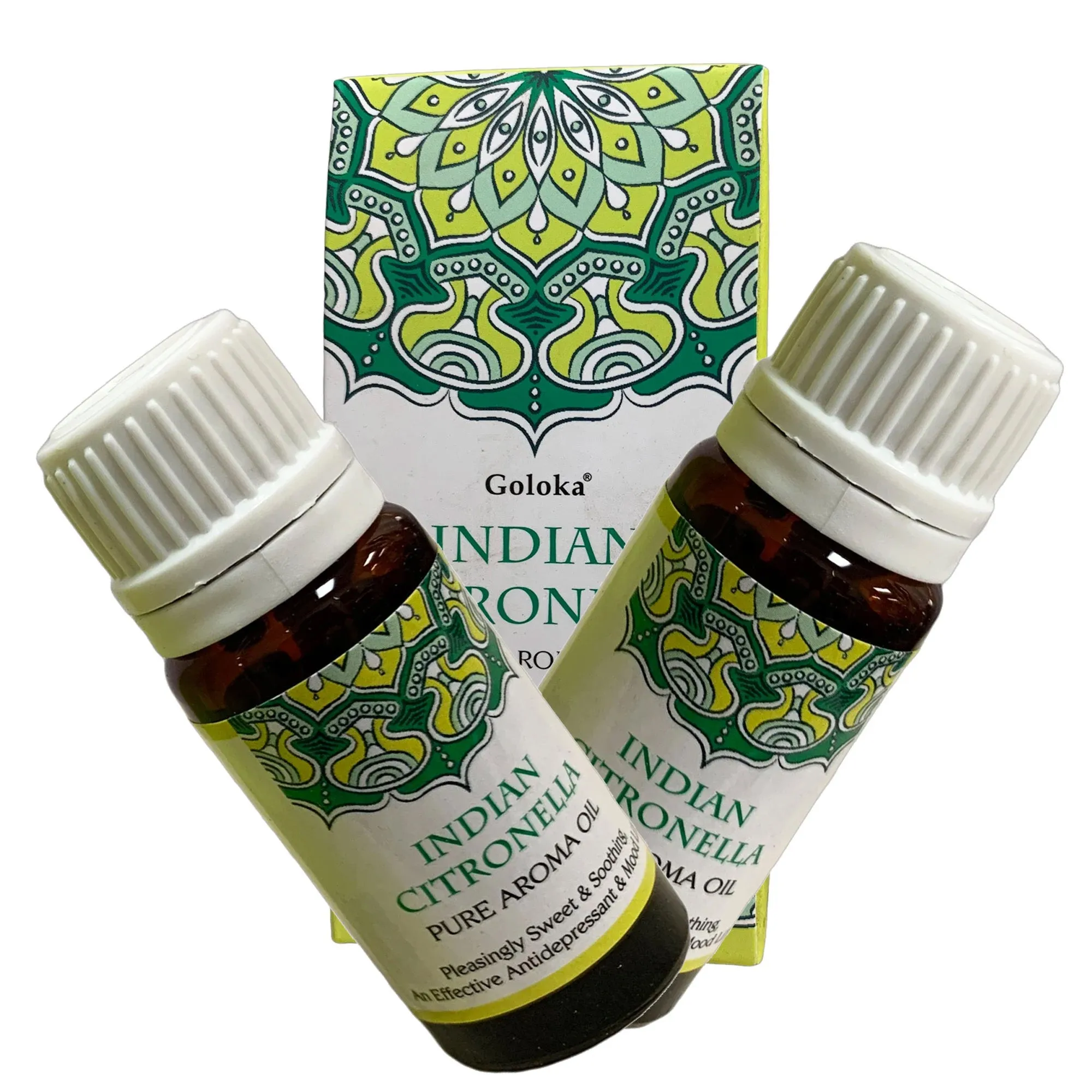 Goloka Fragrance Oil , Frank Incense, Jasmine, Sandalwood, Citronella, Sage, and Myrrh (10ML) SET OF 2 BOTTLES