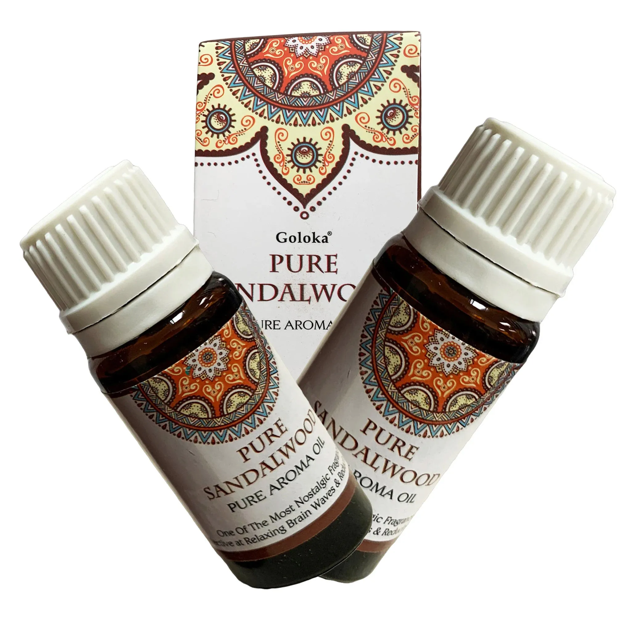 Goloka Fragrance Oil , Frank Incense, Jasmine, Sandalwood, Citronella, Sage, and Myrrh (10ML) SET OF 2 BOTTLES