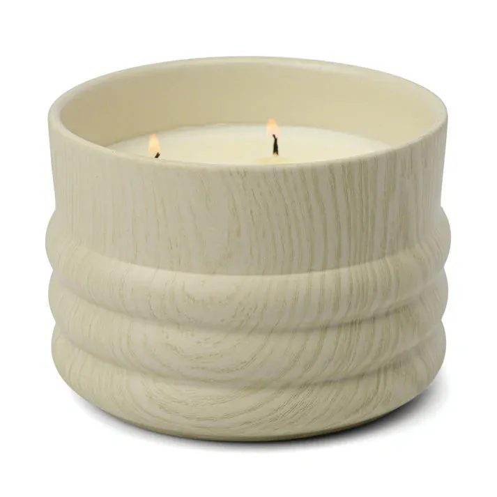 Grain 12oz Wood Ceramic Candle