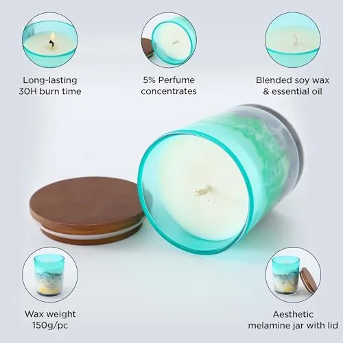Heart Home Scented Candles | Fragrance Candles | Candles for Wedding | Candles for Bedroom | Birthday Candles | Valentines Day Gifts Candles | DY-230706D | Green & Yellow