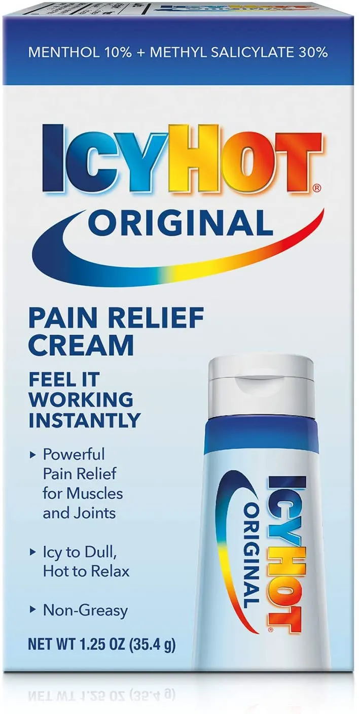 Icy Hot Pain Relieving Cream, Extra Strength with Menthol, 1.25 Ounces