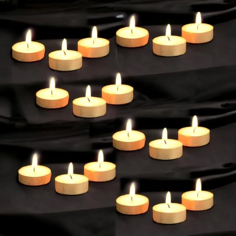 IMAGICART Wax Tealight Candles, 3 to 4 Hours Long Time Buring Wax Tealight Candle, Unscented, Smokeless, No Residue Tea Light Candles for Diwali/Chritmas/Festival Home Decoration (Pack of 600)