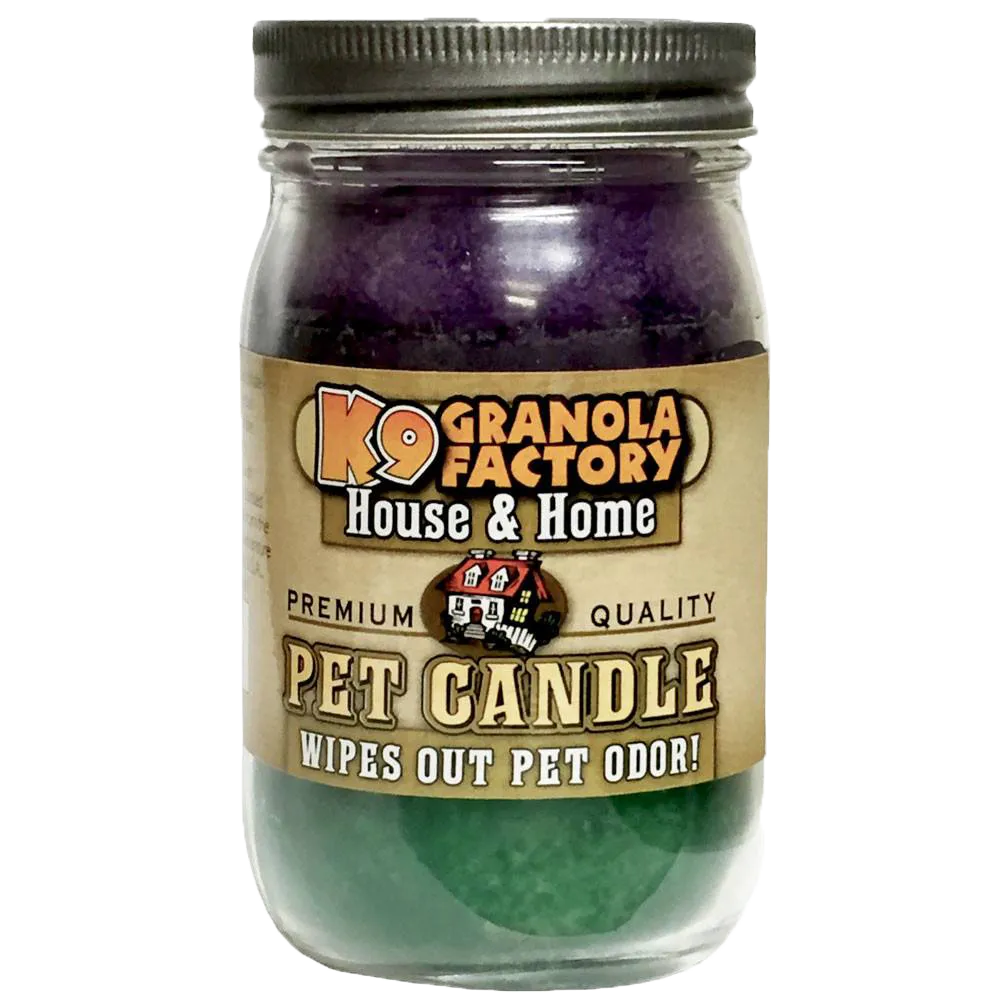 K9 Granola Factory Odor Eliminator Candle, Lavender Green Tea