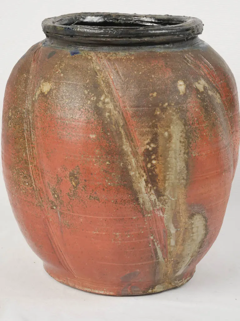 Large Vintage Woodfired Stoneware Vase by Josephte Grange-Sarles 12¼"