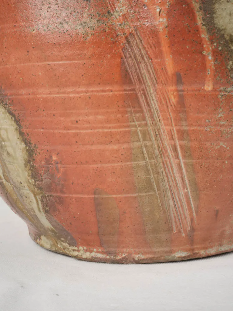 Large Vintage Woodfired Stoneware Vase by Josephte Grange-Sarles 12¼"