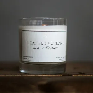 Leather & Cedar Candle