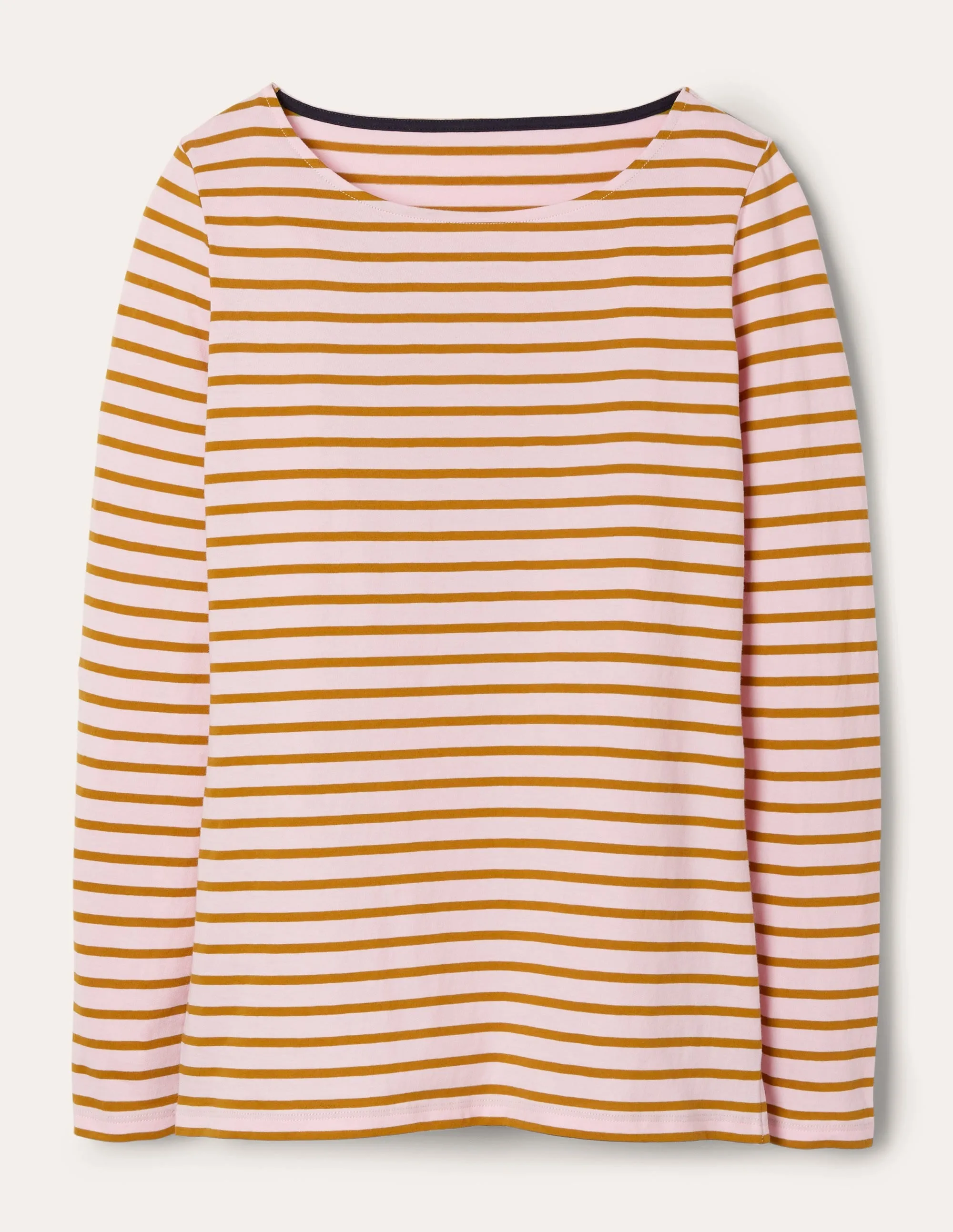 Long Sleeve Breton Top-Spring Blossom/ Frankincense