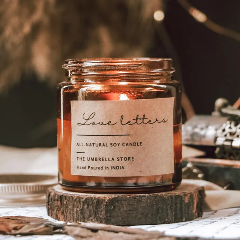 Love letters Scented Candle | Single | 6.1 x 6.9 cm / 2.4 x 2.7 inches
