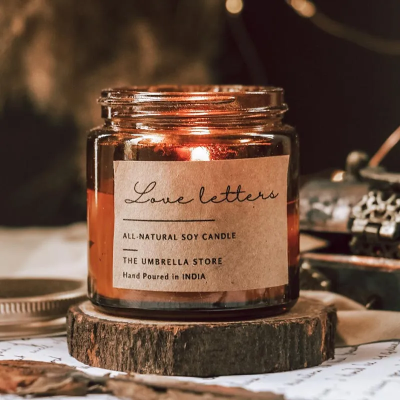 Love letters Scented Candle | Single | 6.1 x 6.9 cm / 2.4 x 2.7 inches