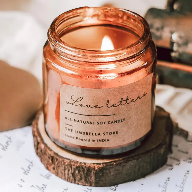 Love letters Scented Candle | Single | 6.1 x 6.9 cm / 2.4 x 2.7 inches