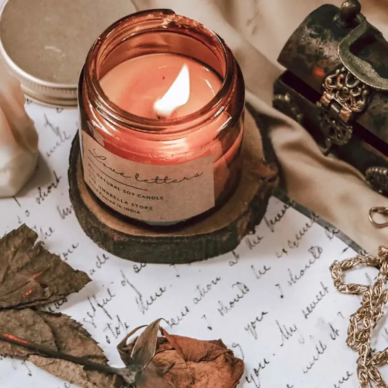 Love letters Scented Candle | Single | 6.1 x 6.9 cm / 2.4 x 2.7 inches