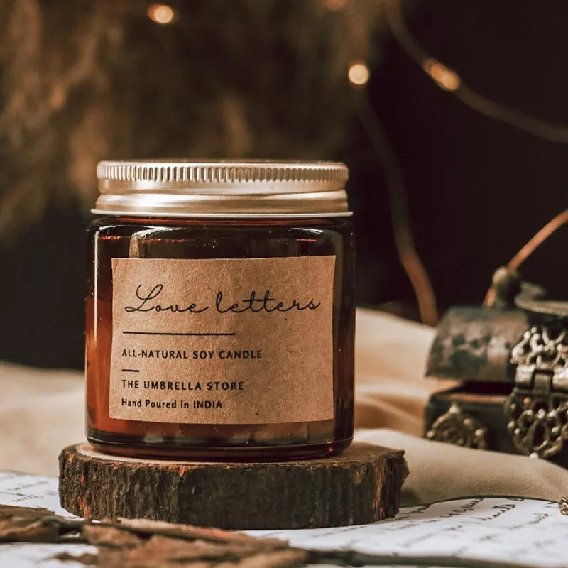 Love letters Scented Candle | Single | 6.1 x 6.9 cm / 2.4 x 2.7 inches