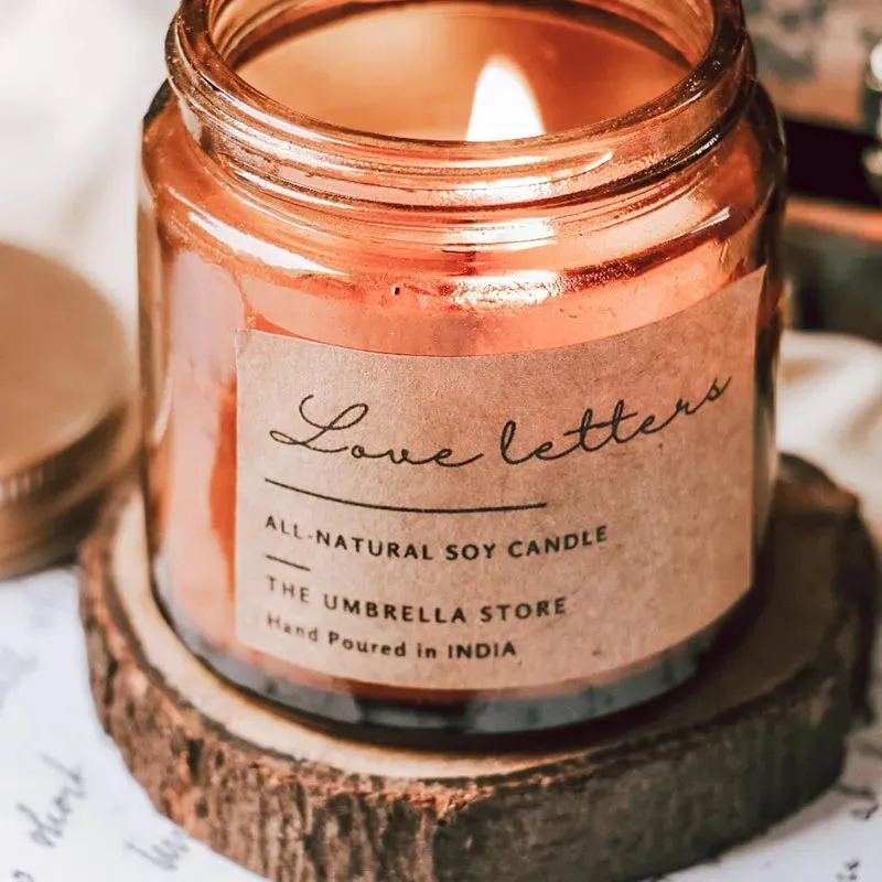 Love letters Scented Candle | Single | 6.1 x 6.9 cm / 2.4 x 2.7 inches