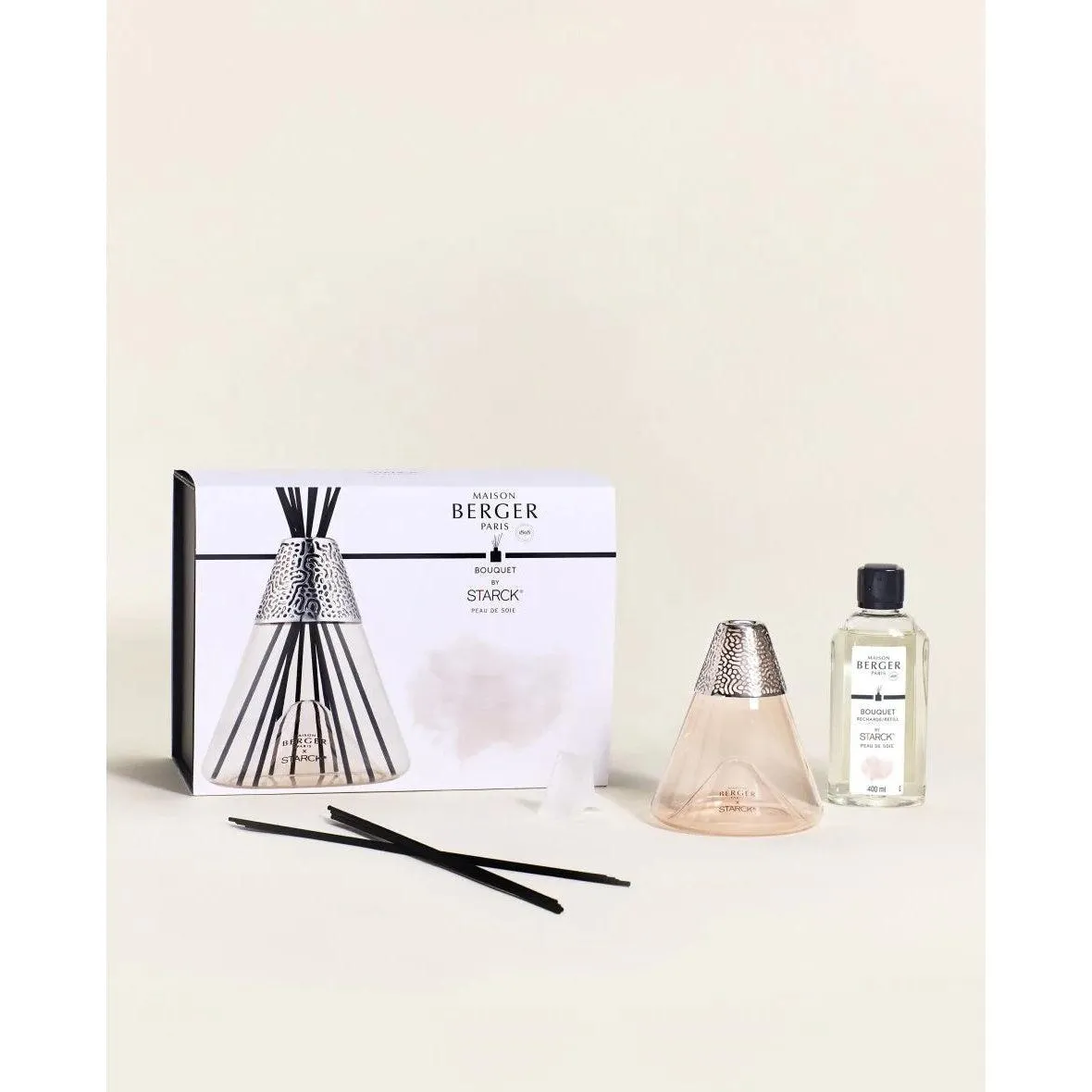 Maison Berger Bouquet - Starck Pink Reed Diffuser Peau de Soie (400 mL)