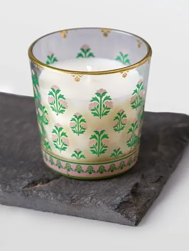 MiRooh Angoor Bela Forest Glass Votive Scented Candles for Home Decoration (Set of 4)