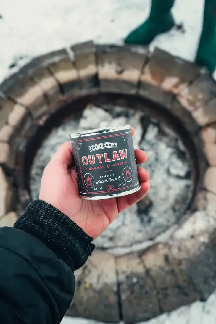 Outlaw | Cinnamon   Vetiver 8oz Soy Candle