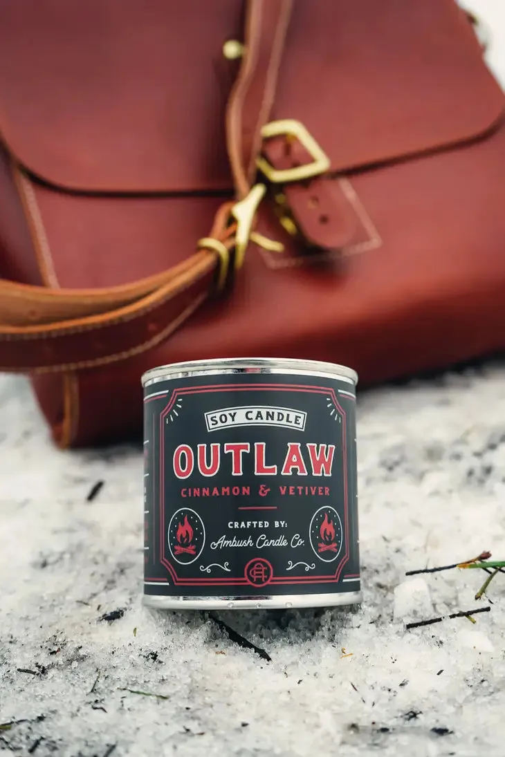 Outlaw | Cinnamon   Vetiver 8oz Soy Candle
