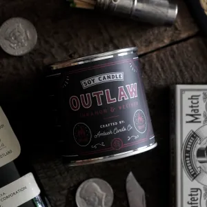 Outlaw | Cinnamon   Vetiver 8oz Soy Candle