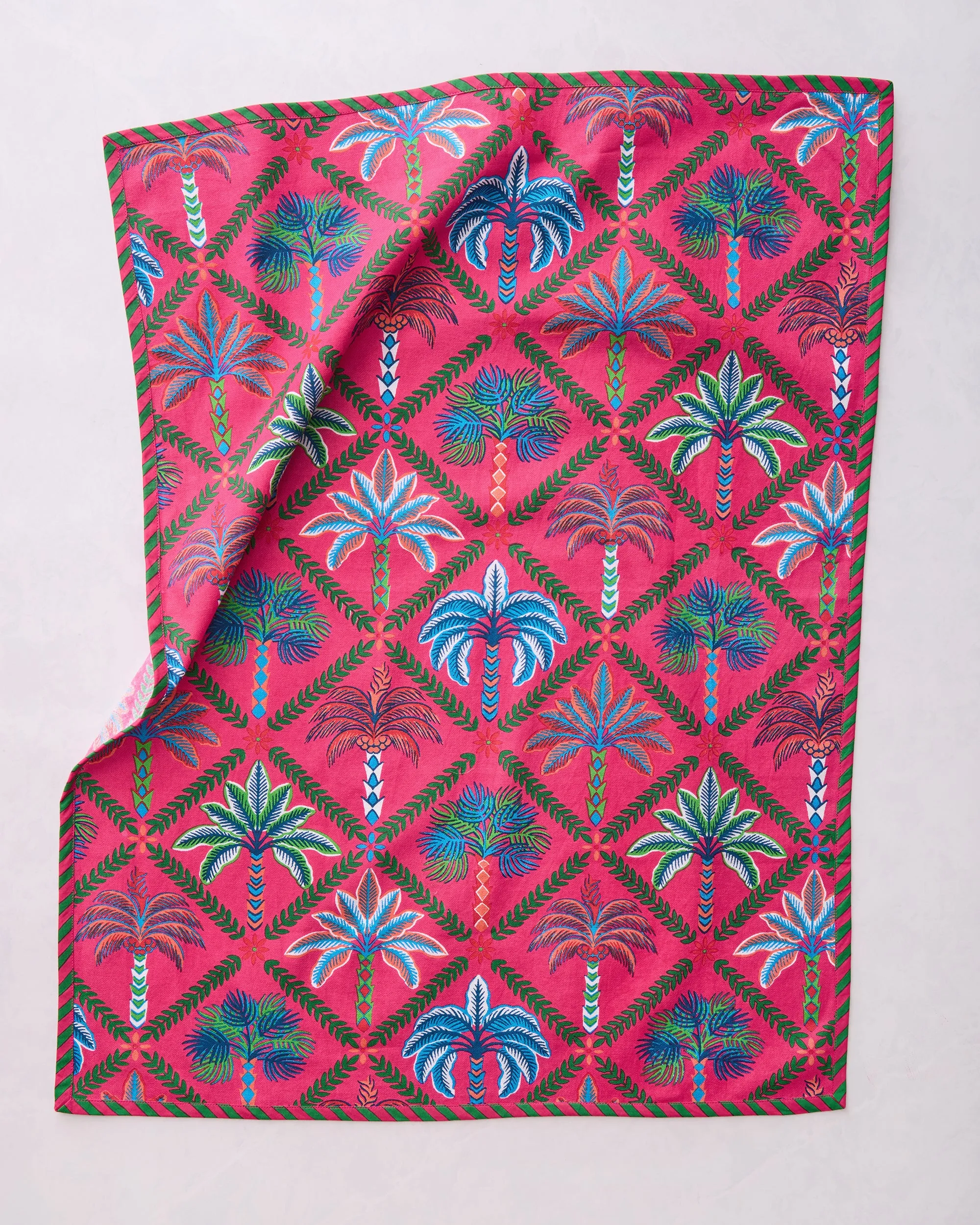 Palm Tree Paradise - Tea Towels Set Of 2 - Cocktail Umbrella