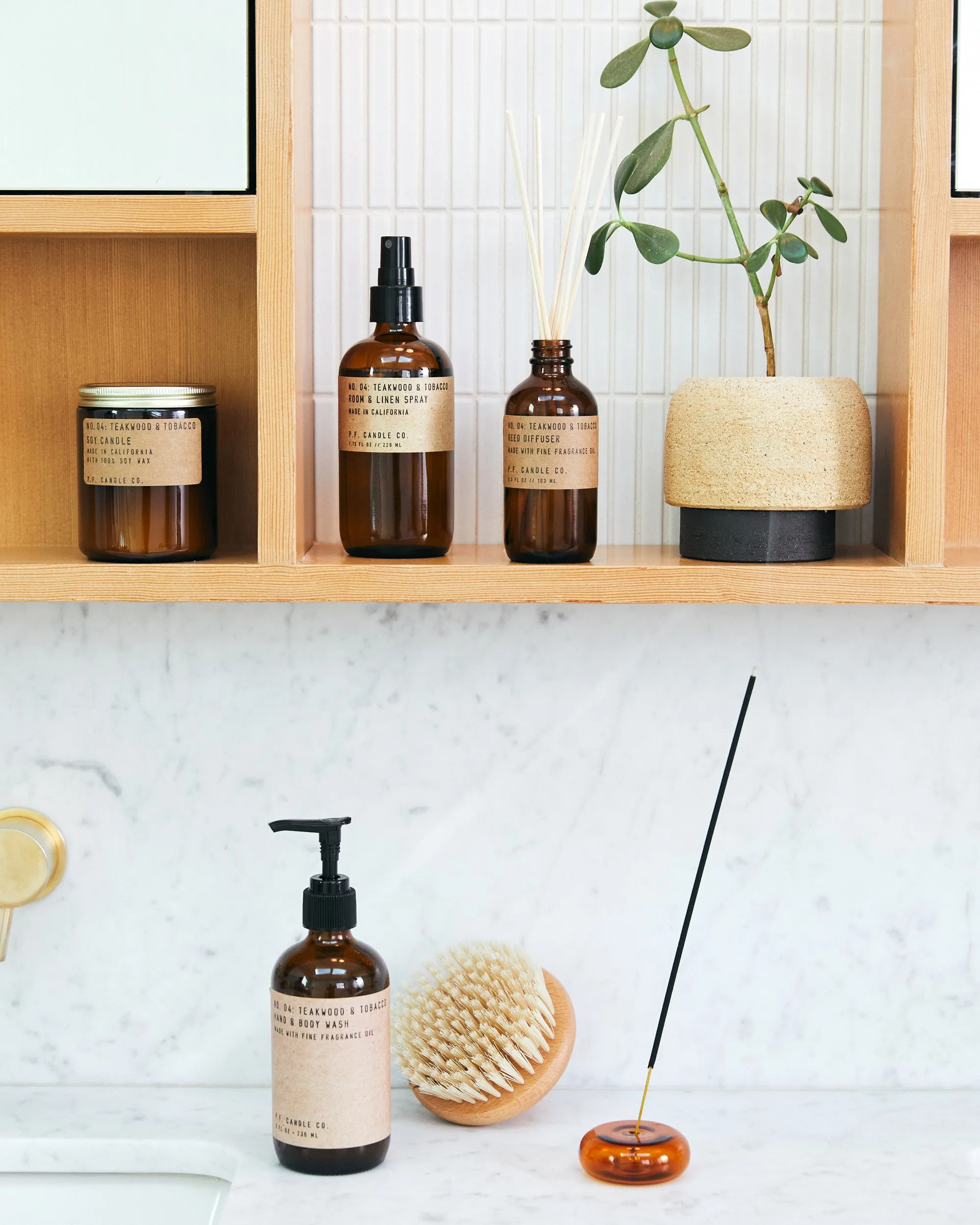 P.F. Candle Co. Reed Diffuser - Teakwood & Tobacco
