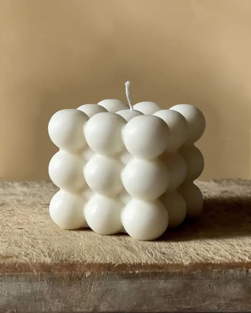 Quad Bubble Pink Candles | 5.1 cm / 2 inches | Set of 2
