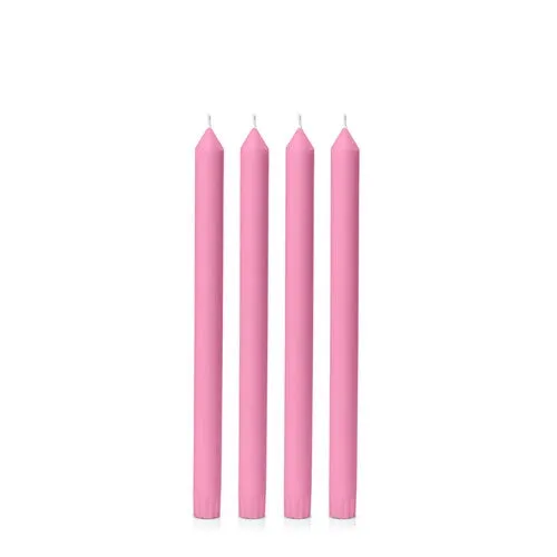 Rose Pink 30cm Moreton Eco Dinner Candles - Pack of 4
