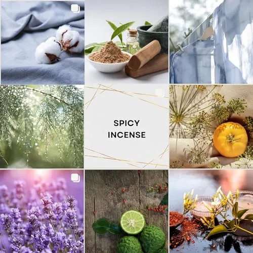 Ruya's Handcrafts Lunar Glow Single Wick Amethyst Stone | Evoking Sense of Tranquillity, Positive Vibes, Therapy Candles | Lucky Charm Candle (Spicy Incense)