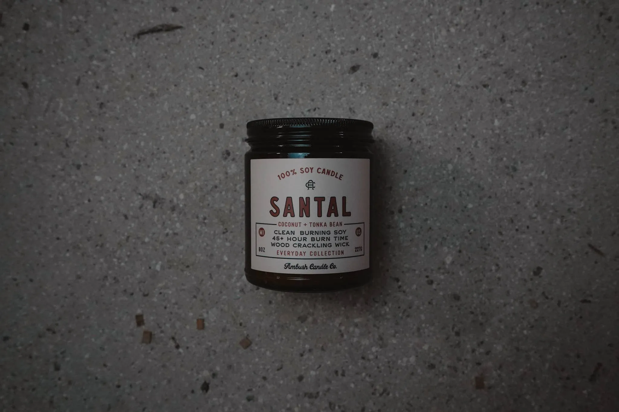 Santal | Coconut   Tonka Bean 8oz Soy Candle