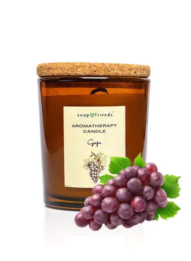Soap&Friends Grape Essence Aromatherapy Candle for Tranquility and Balance, 230 ml