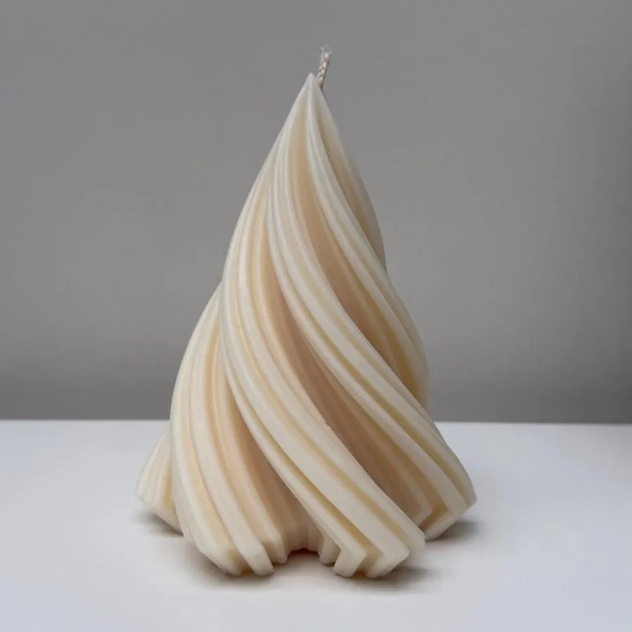 Twirl Christmas Tree Candles