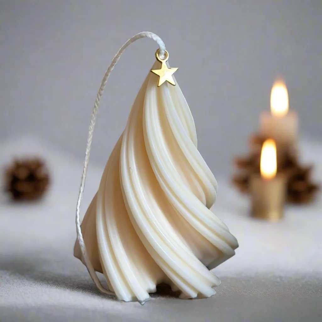 Twirl Christmas Tree Candles