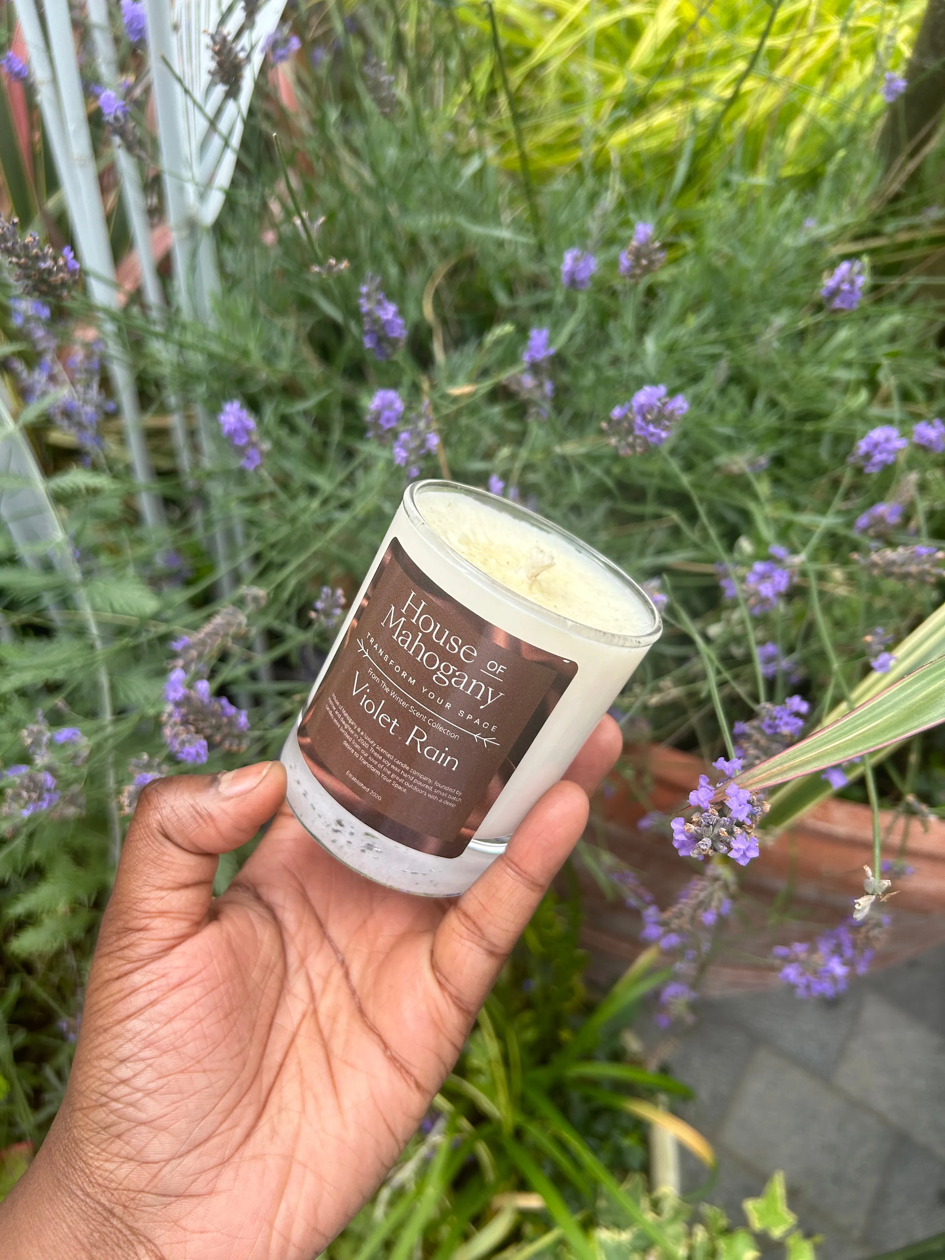 Violet Rain Candle