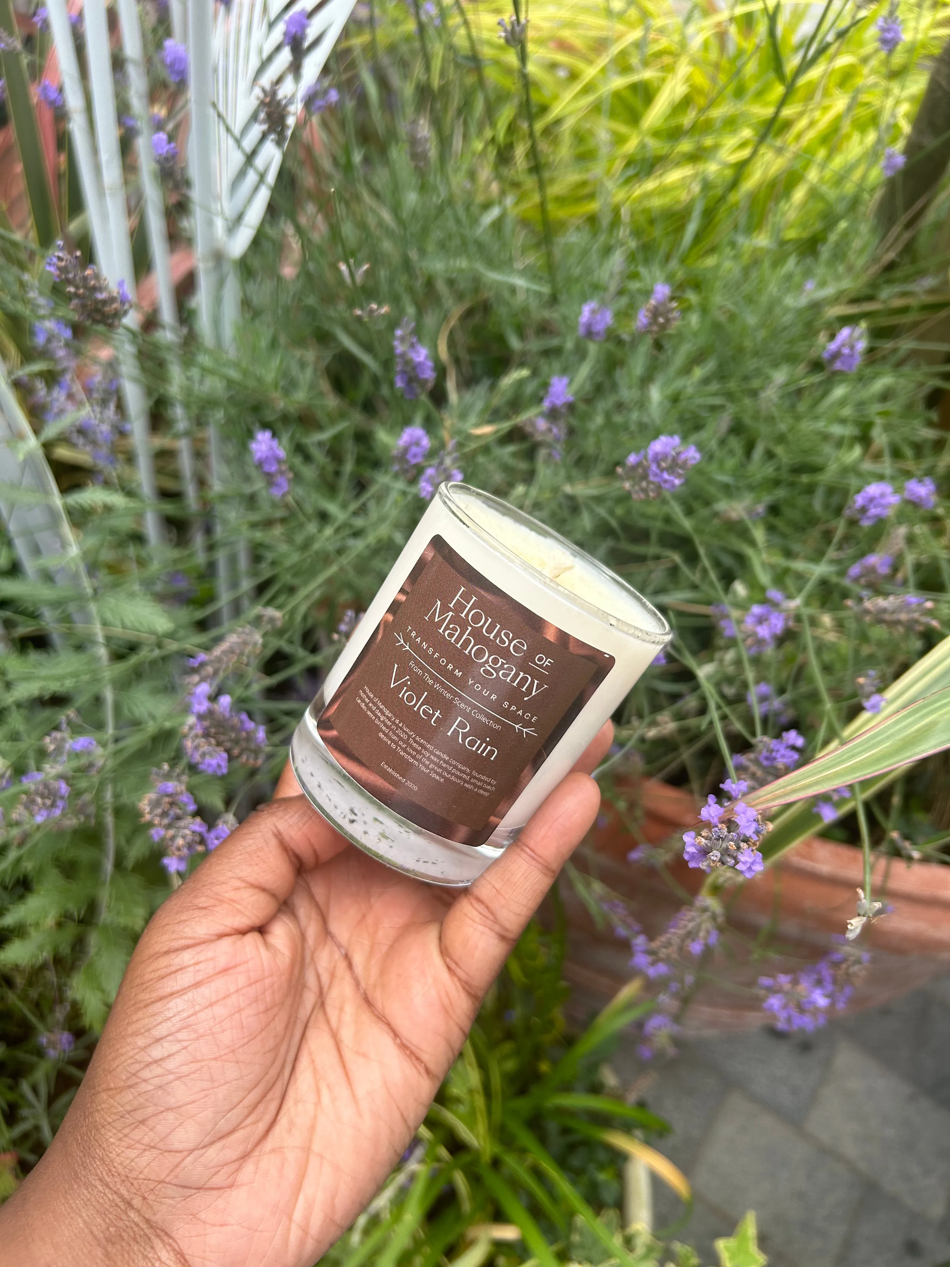 Violet Rain Candle