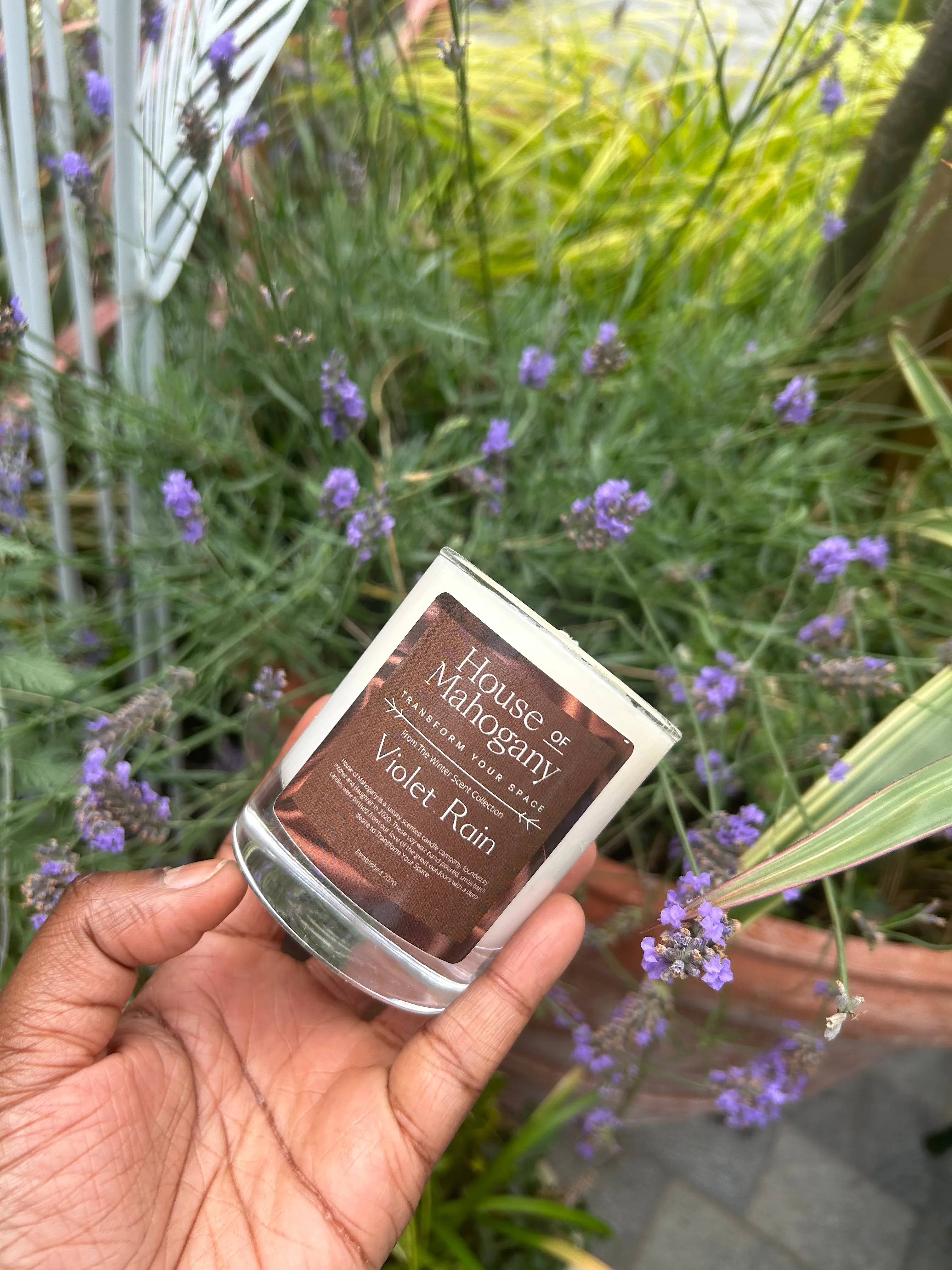 Violet Rain Candle