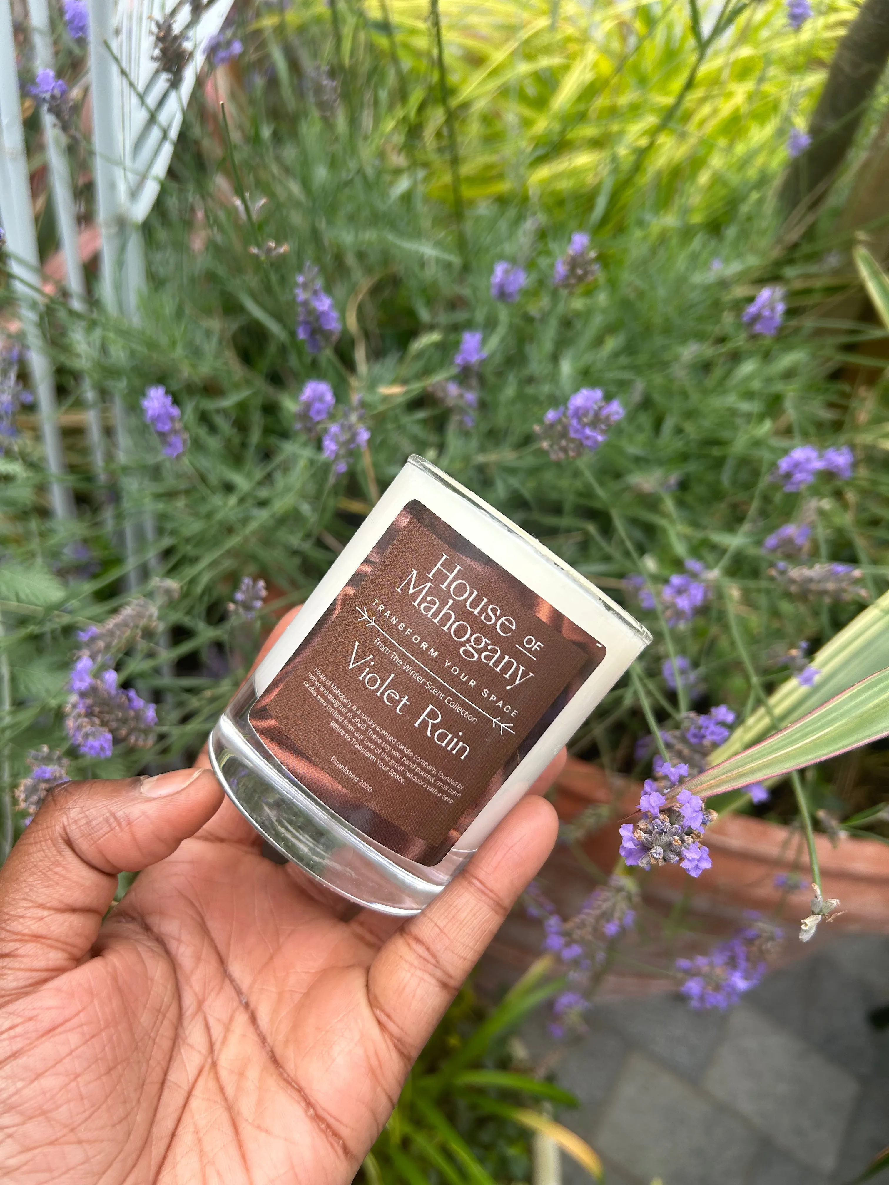 Violet Rain Candle